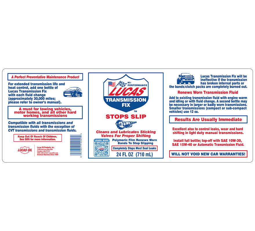 Lucas Transmission Fix