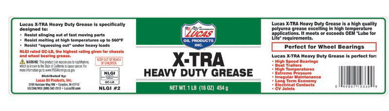 Lucas X-TRA Heavy Duty Grease